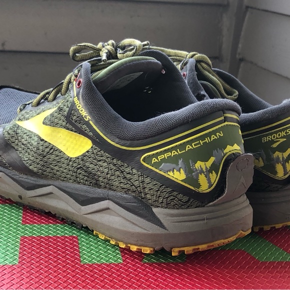 Brooks 1102721D310 Appalachian Men’s Grey Lime Athletic Runing Shoes Size 12D - Picture 9 of 11